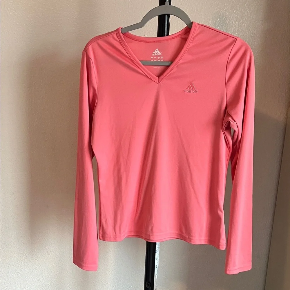 Adidas Women's Coral Long Sleeve Sports Tee - Picture 1 of 4